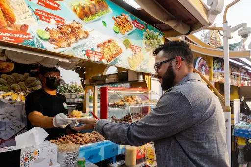 Try the cosmopolitan street food of Dubai
